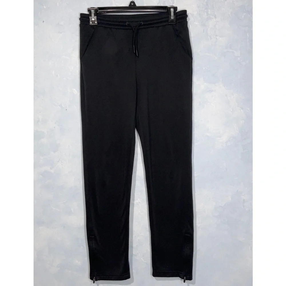 All In Motion Girls Black & Gray Animal Print Leggings & Black Sweat Pants XL 14